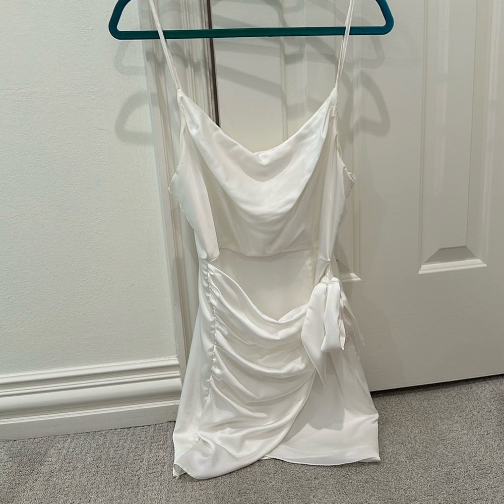 White mini dress